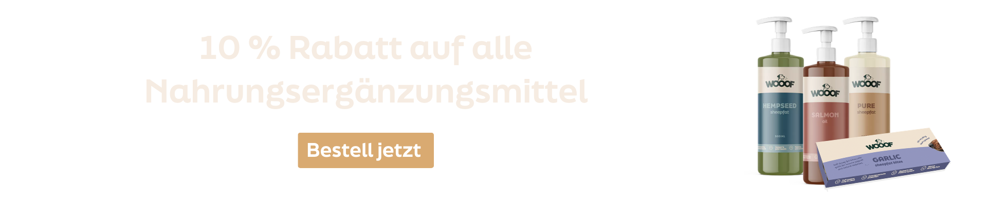WOOOF aanbieding snacks